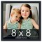 Square Slim Profile Black Picture Frame - UV Acrylic, Foam Board Backing, Hanging Hardware